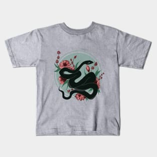 Floral snake Kids T-Shirt